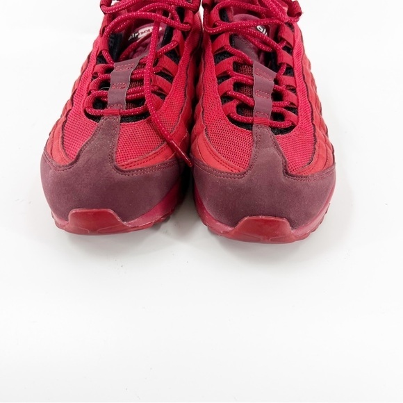 ✅ Nike ID Air Max 95 Custom Red “Rose Avenue” SIZE 8 - Picture 3 of 9